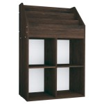 vidaXL Raft reviste copii, stejar afumat, 71x30x114 cm, lemn prelucrat vidaXL Raft reviste copii, stejar afumat, 71x30x114 cm, lemn prelucrat
