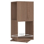 vidaXL Dulap rotativ, stejar sonoma, 34,5x34,5x75,5cm, lemn prelucrat