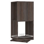 vidaXL Dulap rotativ, gri și stejar sonoma, 34,5x34,5x75,5 cm, PAL
