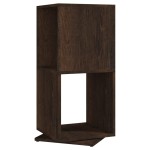 vidaXL Dulap rotativ, stejar afumat 34,5x34,5x75,5 cm, lemn prelucrat