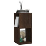 vidaXL Dulap rotativ, stejar afumat 34,5x34,5x75,5 cm, lemn prelucrat