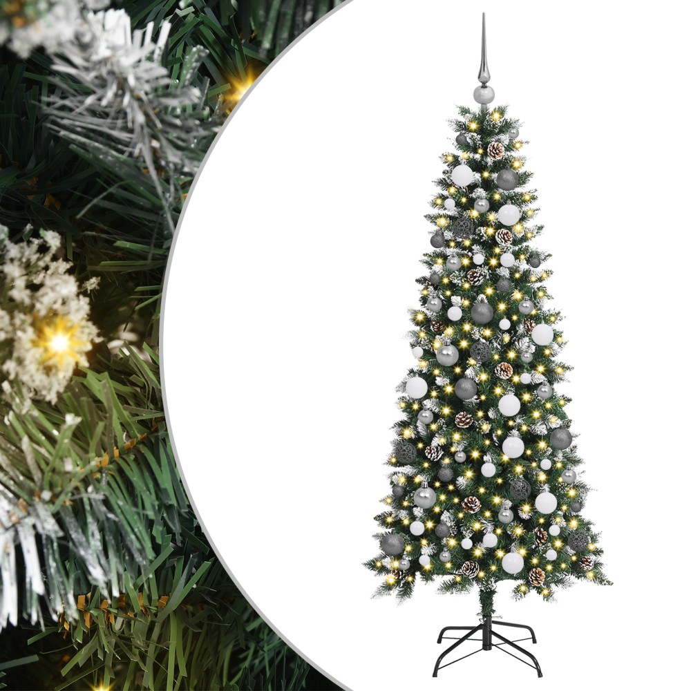vidaXL Brad de Crăciun artificial Verde 180 cm PVC