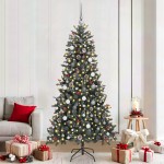 vidaXL Brad de Crăciun artificial Verde 210 cm PVC vidaXL Brad de Crăciun artificial Verde 210 cm PVC