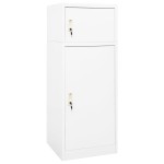 vidaXL Dulap pentru șa, alb, 53x53x140 cm, oțel vidaXL Dulap pentru șa, alb, 53x53x140 cm, oțel