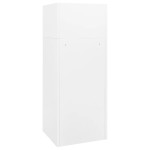 vidaXL Dulap pentru șa, alb, 53x53x140 cm, oțel vidaXL Dulap pentru șa, alb, 53x53x140 cm, oțel