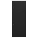 vidaXL Dulap pentru șa, negru, 53x53x140 cm, oțel vidaXL Dulap pentru șa, negru, 53x53x140 cm, oțel