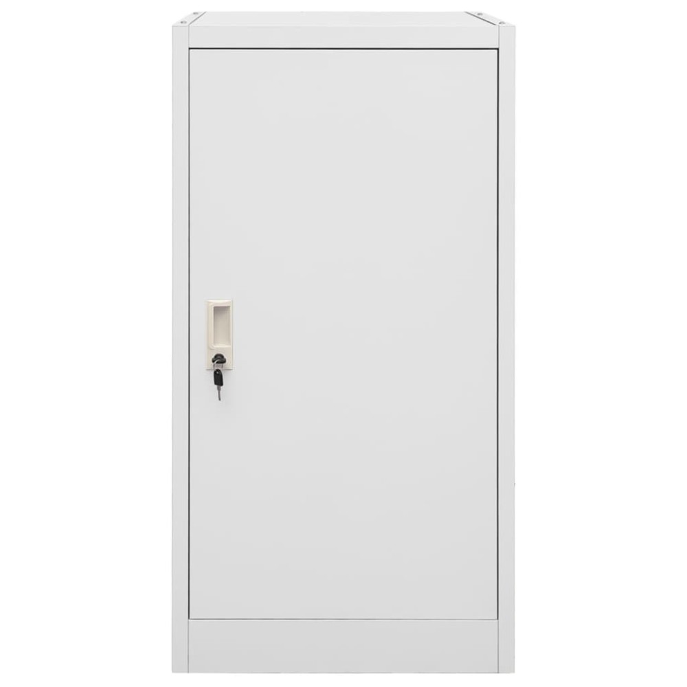 vidaXL Dulap pentru șa, gri deschis, 53x53x105 cm, oțel
