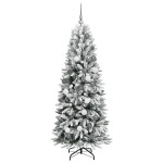 vidaXL Brad de Crăciun artificial Alb 180 cm PVC vidaXL Brad de Crăciun artificial Alb 180 cm PVC