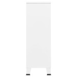 vidaXL Dulap de haine industrial, alb, 67x35x107 cm, oțel