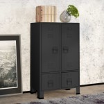 vidaXL Dulap de haine industrial, antracit, 67x35x107 cm, oțel vidaXL Dulap de haine industrial, antracit, 67x35x107 cm, oțel