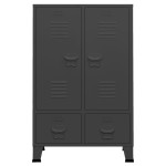 vidaXL Dulap de haine industrial, antracit, 67x35x107 cm, oțel vidaXL Dulap de haine industrial, antracit, 67x35x107 cm, oțel