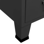 vidaXL Dulap de haine industrial, antracit, 67x35x107 cm, oțel vidaXL Dulap de haine industrial, antracit, 67x35x107 cm, oțel