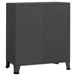 vidaXL Dulap cu sertare industrial, antracit, 78x40x93 cm, metal vidaXL Dulap cu sertare industrial, antracit, 78x40x93 cm, metal