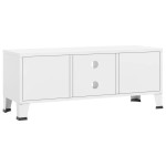 vidaXL Dulap TV industrial, alb, 105x35x42 cm, metal