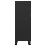 vidaXL Dulap industrial de depozitare, negru, 70x40x115 cm, metal