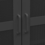 vidaXL Dulap industrial de depozitare, negru, 70x40x115 cm, metal