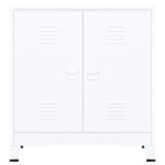 vidaXL Dulap industrial de depozitare, alb, 90x40x100 cm, oțel