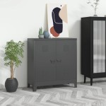 vidaXL Dulap industrial de depozitare, antracit, 90x40x100 cm, oțel vidaXL Dulap industrial de depozitare, antracit, 90x40x100 cm, oțel