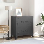 vidaXL Dulap industrial de depozitare, antracit, 75x40x80 cm, oțel vidaXL Dulap industrial de depozitare, antracit, 75x40x80 cm, oțel