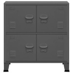 vidaXL Dulap industrial de depozitare, antracit, 75x40x80 cm, oțel vidaXL Dulap industrial de depozitare, antracit, 75x40x80 cm, oțel