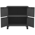 vidaXL Dulap industrial de depozitare, antracit, 75x40x80 cm, oțel vidaXL Dulap industrial de depozitare, antracit, 75x40x80 cm, oțel
