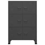 vidaXL Dulap industrial de depozitare, antracit, 75x40x115 cm, metal vidaXL Dulap industrial de depozitare, antracit, 75x40x115 cm, metal