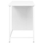 vidaXL Birou cu sertare, alb, 105x52x75 cm, oțel, industrial vidaXL Birou cu sertare, alb, 105x52x75 cm, oțel, industrial