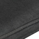 vidaXL Scaun cu spătar înalt, negru, pânză