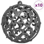 vidaXL Brad de Crăciun Argintiu 210 cm PET vidaXL Brad de Crăciun Argintiu 210 cm PET
