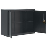 vidaXL Fișet, antracit, 90x40x70 cm, oțel vidaXL Fișet, antracit, 90x40x70 cm, oțel