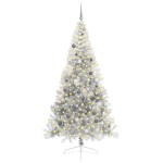 vidaXL Brad de Crăciun artificial Argintiu 240 cm PET