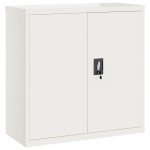 vidaXL Dulap pentru dosare, alb, 90x40x90 cm, oțel vidaXL Dulap pentru dosare, alb, 90x40x90 cm, oțel