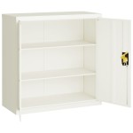vidaXL Dulap pentru dosare, alb, 90x40x90 cm, oțel vidaXL Dulap pentru dosare, alb, 90x40x90 cm, oțel