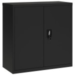vidaXL Dulap pentru dosare, negru, 90x40x90 cm, oțel