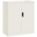 vidaXL Dulap pentru dosare, alb, 79x40x90 cm, oțel