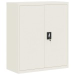 vidaXL Fișet, alb, 90x40x105 cm, oțel vidaXL Fișet, alb, 90x40x105 cm, oțel