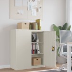 vidaXL Fișet, alb, 90x40x105 cm, oțel vidaXL Fișet, alb, 90x40x105 cm, oțel