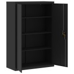 vidaXL Fișet, negru, 90x40x140 cm, oțel vidaXL Fișet, negru, 90x40x140 cm, oțel