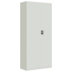 vidaXL Fișet, gri deschis, 90x40x200 cm, oțel