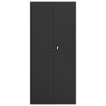 vidaXL Fișet, negru, 90x40x200 cm, oțel vidaXL Fișet, negru, 90x40x200 cm, oțel