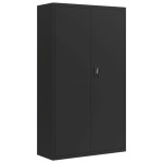 vidaXL Fișet, negru, 105x40x180 cm, oțel vidaXL Fișet, negru, 105x40x180 cm, oțel
