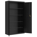vidaXL Fișet, negru, 105x40x180 cm, oțel vidaXL Fișet, negru, 105x40x180 cm, oțel