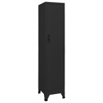 vidaXL Fișet, negru, 38x45x180 cm, oțel vidaXL Fișet, negru, 38x45x180 cm, oțel