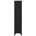 vidaXL Fișet, negru, 38x45x180 cm, oțel vidaXL Fișet, negru, 38x45x180 cm, oțel
