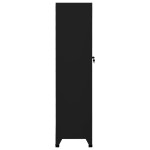 vidaXL Fișet, negru, 38x45x180 cm, oțel vidaXL Fișet, negru, 38x45x180 cm, oțel