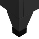 vidaXL Fișet, negru, 38x45x180 cm, oțel vidaXL Fișet, negru, 38x45x180 cm, oțel