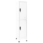 vidaXL Fișet, alb, 38x45x180 cm, oțel vidaXL Fișet, alb, 38x45x180 cm, oțel