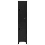 vidaXL Fișet, negru, 38x45x180 cm, oțel vidaXL Fișet, negru, 38x45x180 cm, oțel