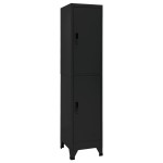 vidaXL Fișet, negru, 38x45x180 cm, oțel vidaXL Fișet, negru, 38x45x180 cm, oțel