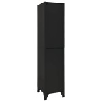vidaXL Fișet, negru, 38x45x180 cm, oțel vidaXL Fișet, negru, 38x45x180 cm, oțel